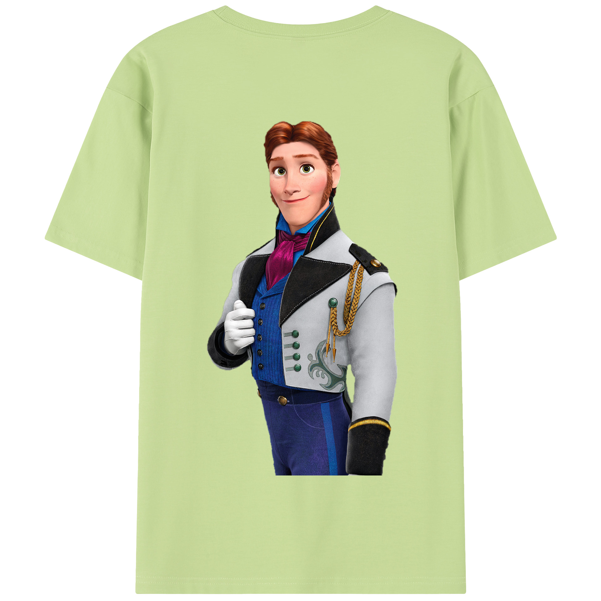 （画像用） アナと雪の女王 アンナ エルサ Frozen Anna Elsa 綿100％半袖Tシャツ（背面プリント）